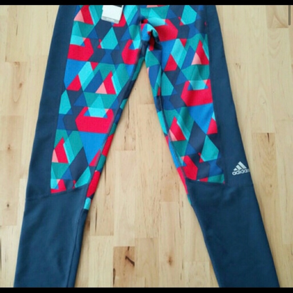 Adidas geometric shapes leggings XS